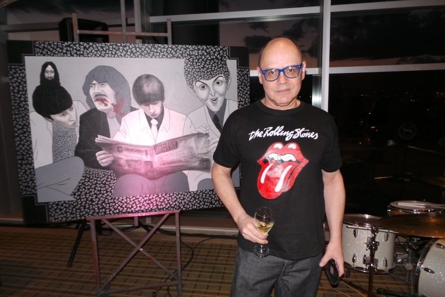 Arte, vino y música en vivo, en el piso 17 del Sheraton