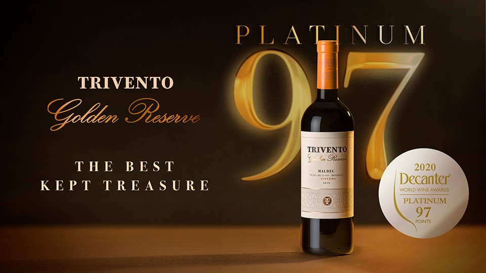 Trivento Golden Reserve Malbec recibió un reconocimiento histórico